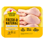 Foster Farms Fresh & Natural Chicken Drumsticks, 20g Protein per 4 oz Serving