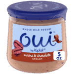 Oui by Yoplait Mocha & Chocolate Whole Milk Yogurt, French Style Yogurt Snack, 5 OZ Glass Yogurt Jar